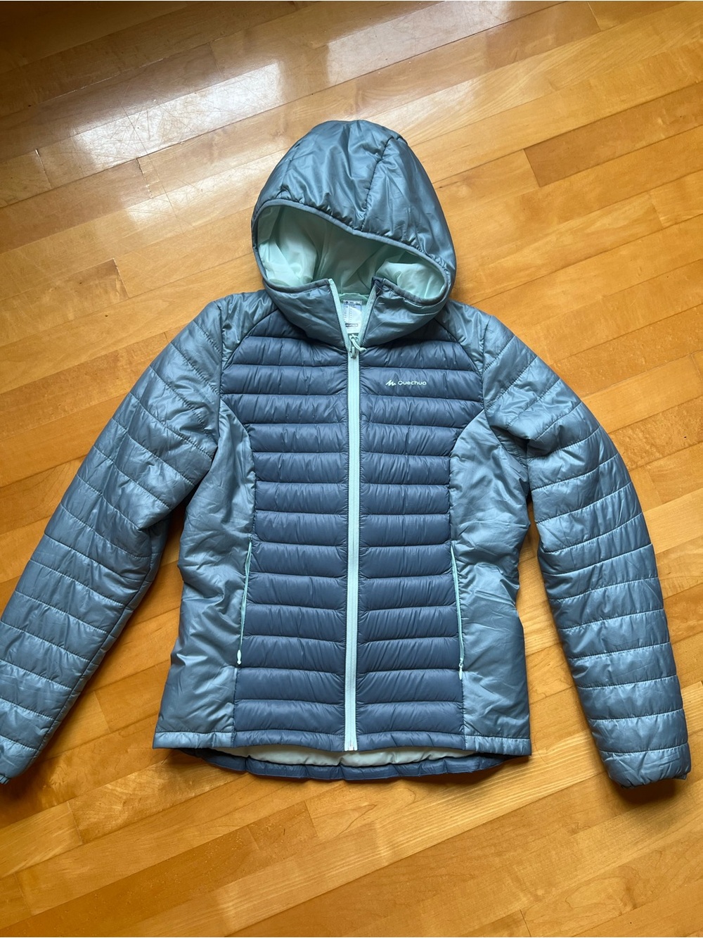 Quechua Women's Light-Weight Hooded Jacket - Blue Gray